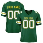 Custom Green Gold-Green Classic Style Authentic Football Jersey