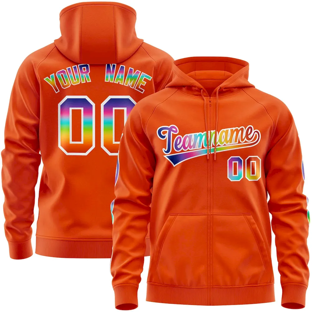 Custom Aqua Orange Personalized Color Block Authentic Baseball Jersey