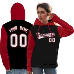 Custom Blue Black Split Personalized Graffiti Raglan Sleeve Authentic Baseball Jersey