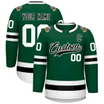 Custom Brown Gold-White Classic Style Hockey Jersey