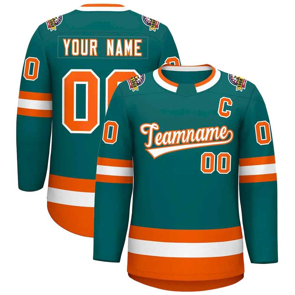 Custom Old Gold Black-White Classic Style Hockey Jersey