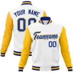 Custom White Red-Navy Classic Style Authentic Baseball Jersey