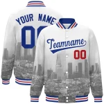 Custom Stitched Red Royal-White Cotton Pullover Sweatshirt Hoodie
