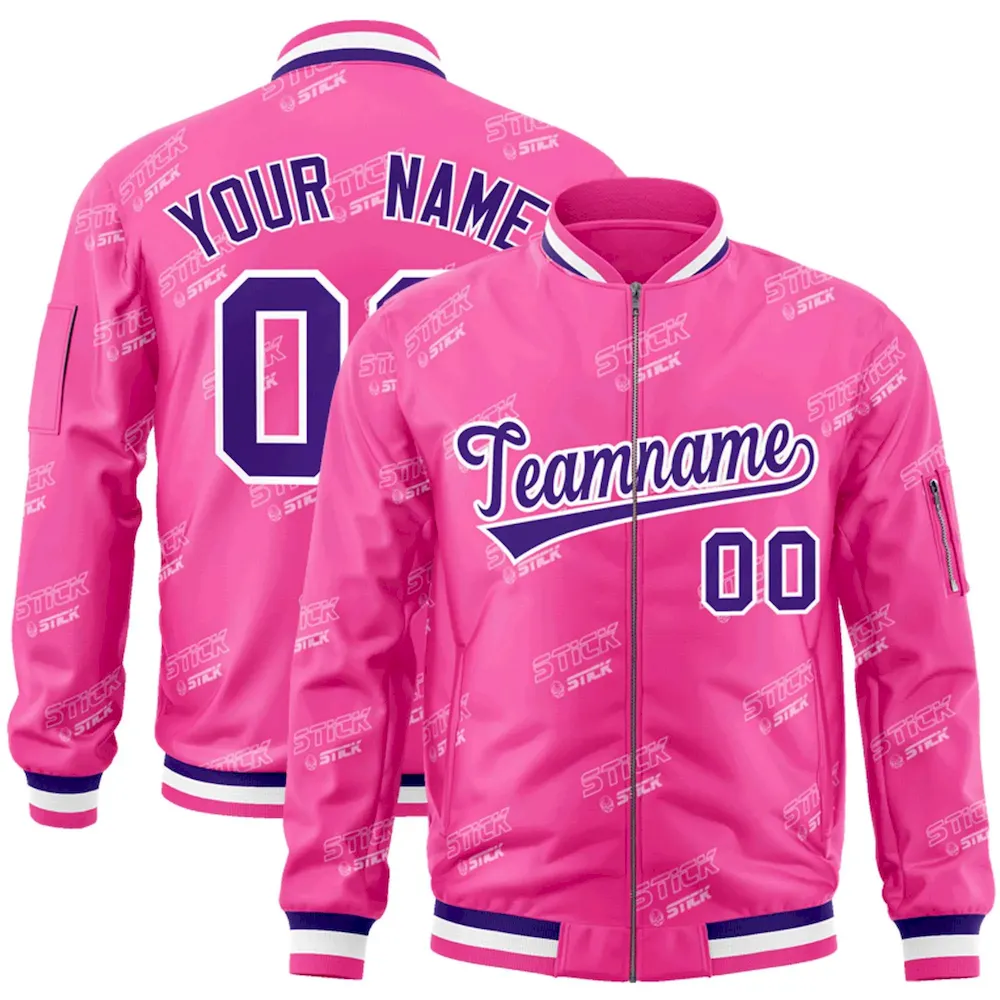 Custom White Neon Green Varsity Full-Zip Letterman Classic Jacket Hoodie