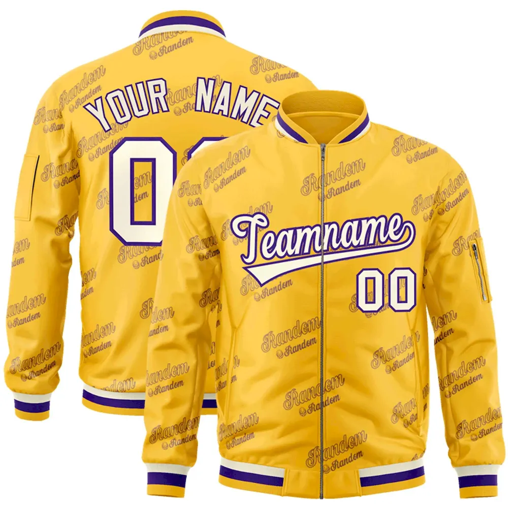 Custom White Black Varsity Full-Zip Letterman Classic Jacket Hoodie