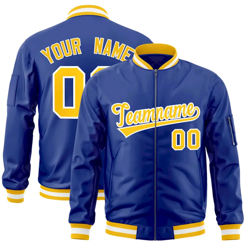 Custom Orange Aqua Varsity Full-Zip Letterman Classic Jacket Hoodie