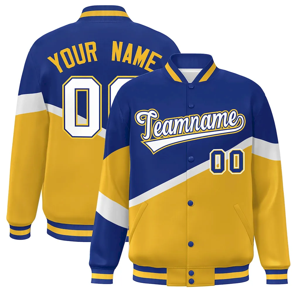 Custom Black Royal White-Orange Classic Style Hockey Jersey