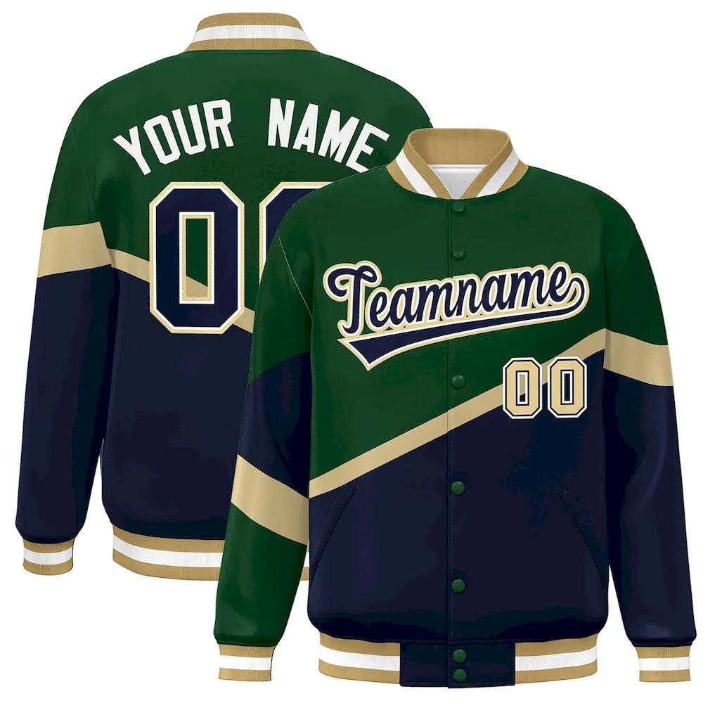 Custom Kelly Green Royal-White Classic Style Hockey Jersey