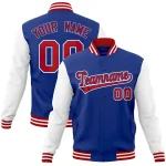 Custom Red White-Gold Classic Style Authentic Baseball Jersey
