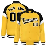 Custom Royal Navy Gold-White Classic Style Hockey Jersey