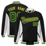 Custom Crimson Kelly Green-White Classic Style Hockey Jersey