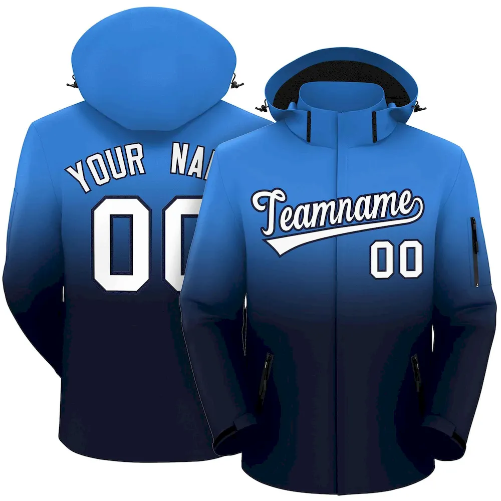 Custom Navy Royal-White Classic Style Hockey Jersey