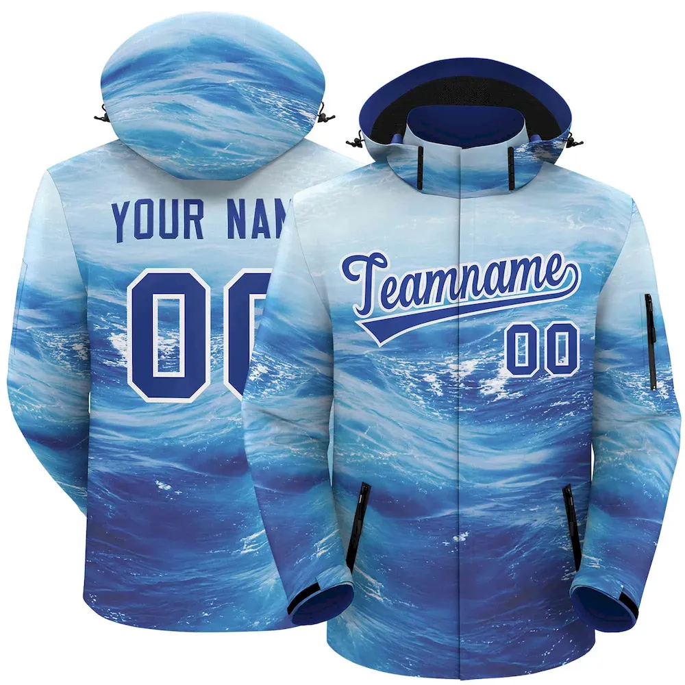 Custom Royal Gold-White Classic Style Hockey Jersey
