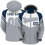 Custom Crimson Navy-White Classic Style Hockey Jersey