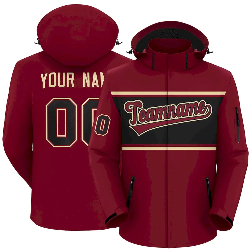 Custom Pink Gold-White Classic Style Hockey Jersey