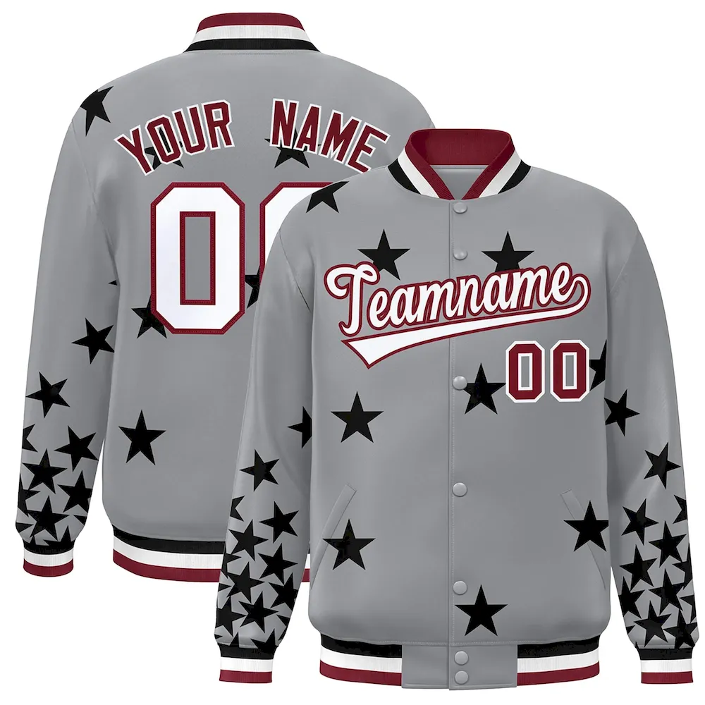 Custom Crimson Kelly Green-White Classic Style Hockey Jersey