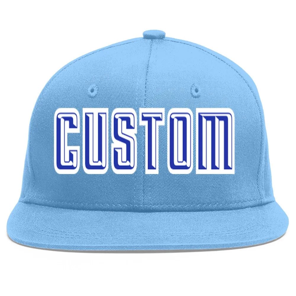Custom Green Red-Yellow Flat Eaves Sport Baseball Cap