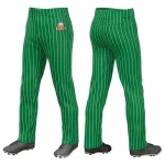 Custom Gray Navy Pinstripe Fit Stretch Practice Loose-fit Baseball Pants