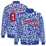 Custom Crimson White-Royal Classic Style Hockey Jersey