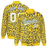 Custom Gold Royal-White Classic Style Hockey Jersey