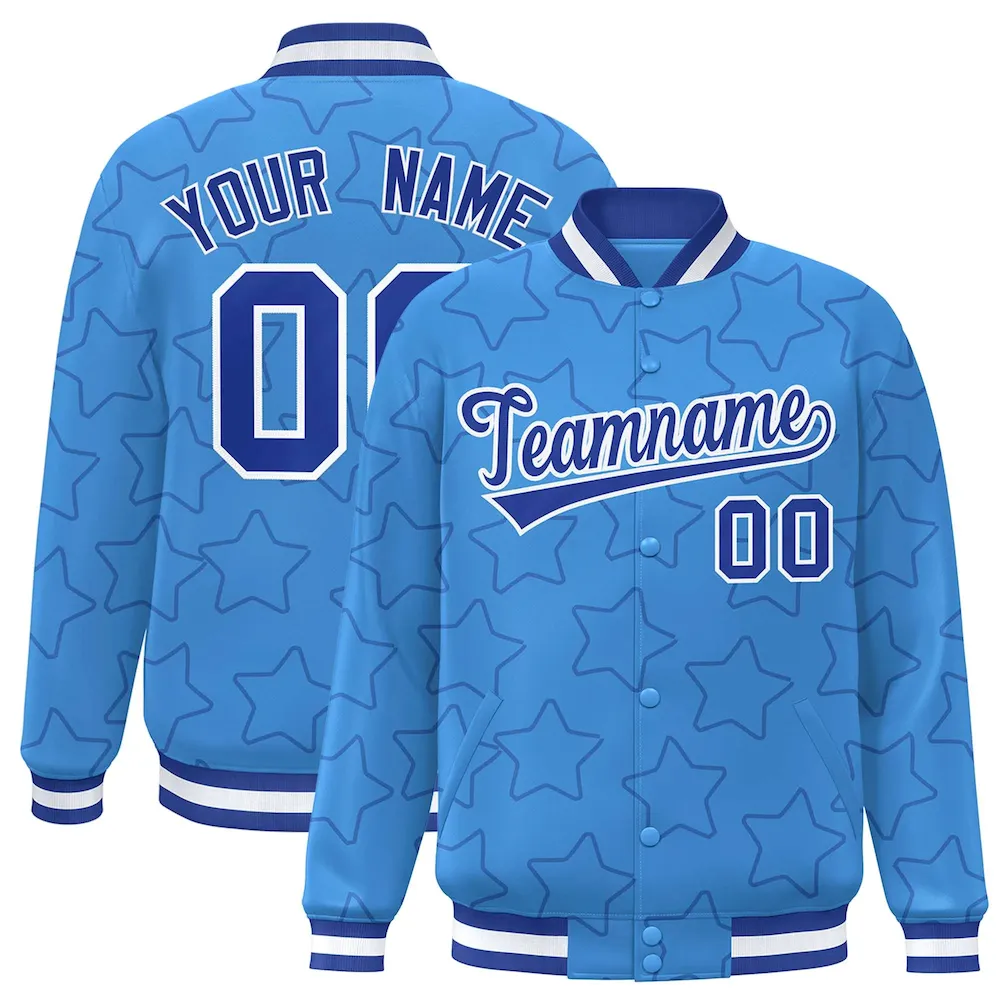 Custom White Royal White-Red Classic Style Hockey Jersey