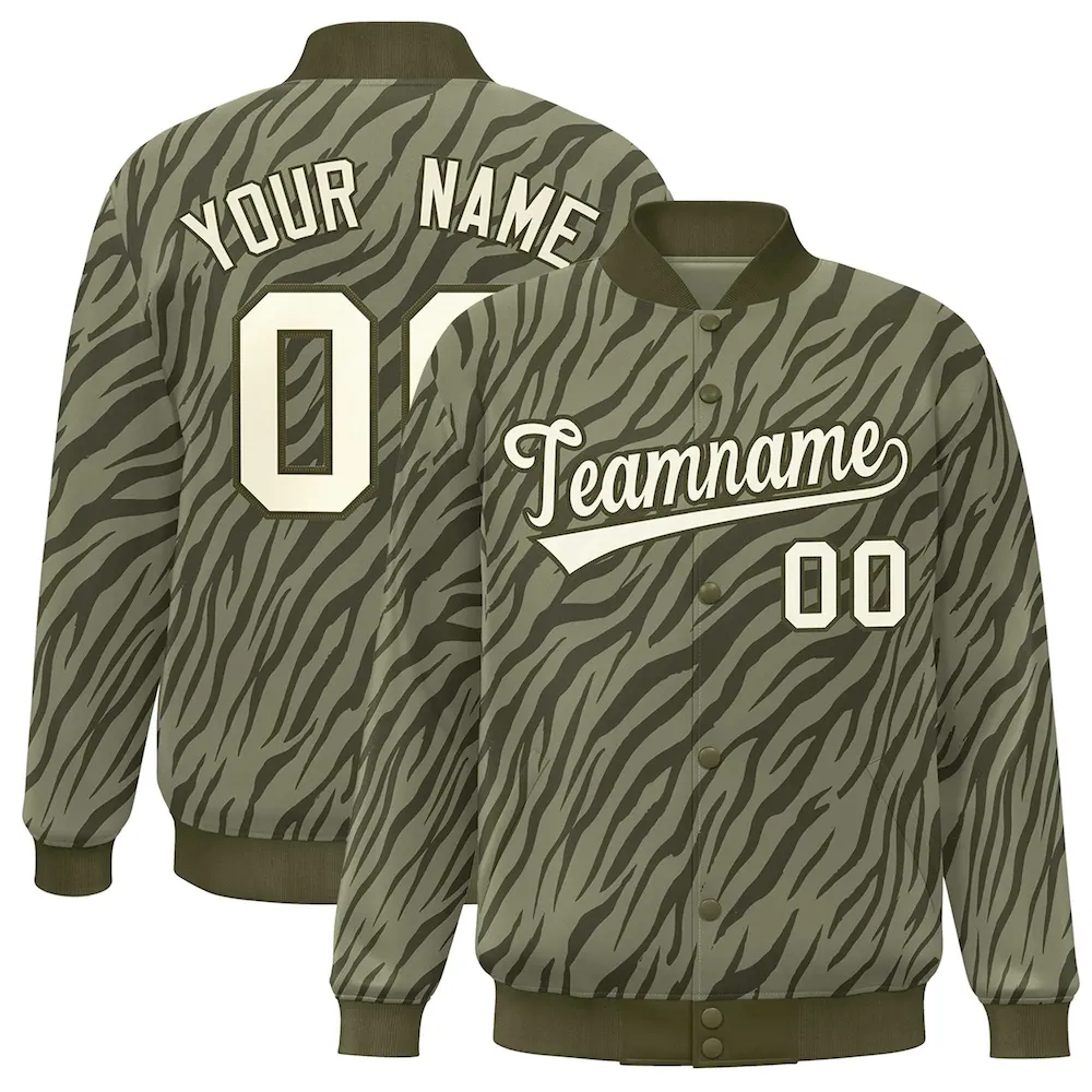 Custom Kelly Green Black White-Old Gold Classic Style Hockey Jersey