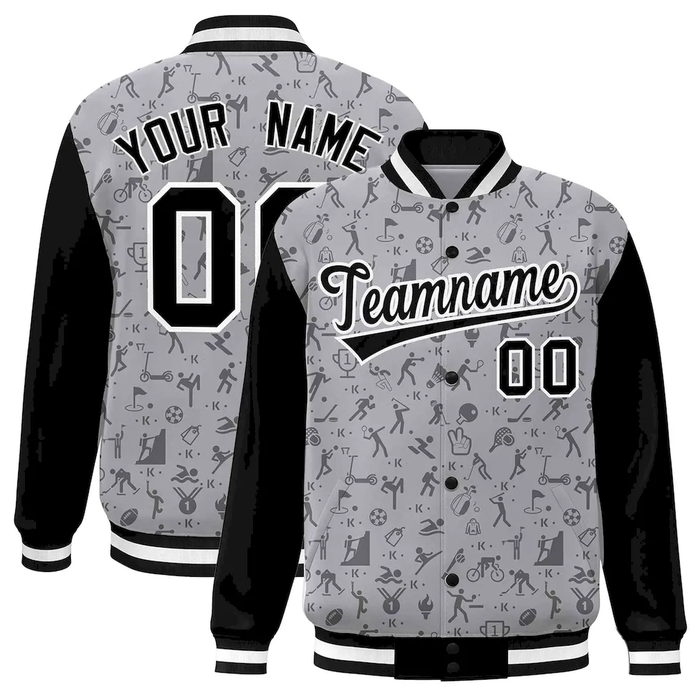 Custom Kelly Green Orange-White Classic Style Hockey Jersey