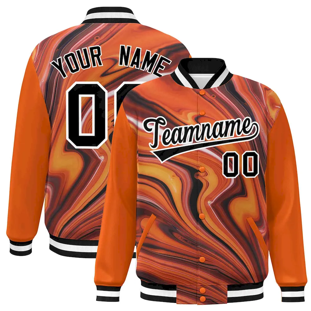 Custom Black Red-Gold Classic Style Hockey Jersey