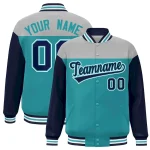 Custom Orange Aqua-White Classic Style Hockey Jersey