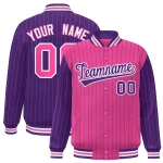 Custom Orange Purple-White Classic Style Hockey Jersey