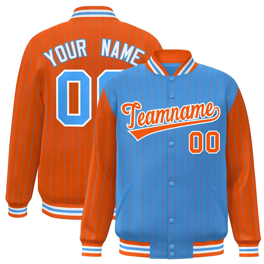 Custom Orange White-Black Classic Style Hockey Jersey