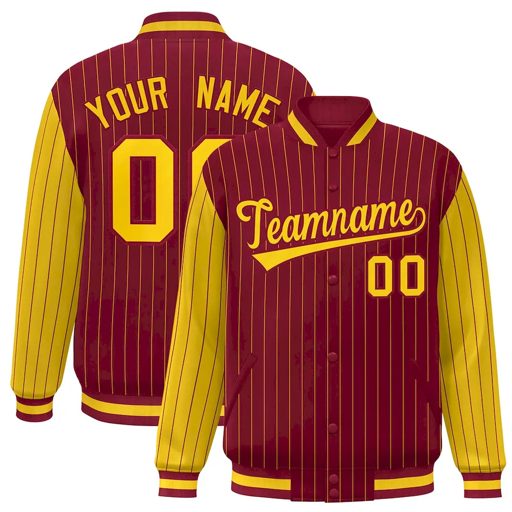 Custom Green Red-Gold Classic Style Hockey Jersey