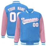 Custom Royal Light Blue-White Classic Style Hockey Jersey