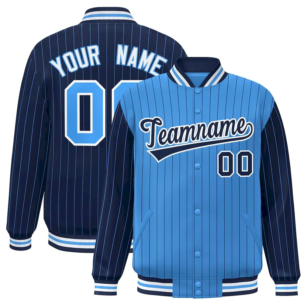 Custom Navy Gray Navy-Aqua Classic Style Hockey Jersey
