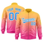 Custom Green Pink-White Classic Style Hockey Jersey