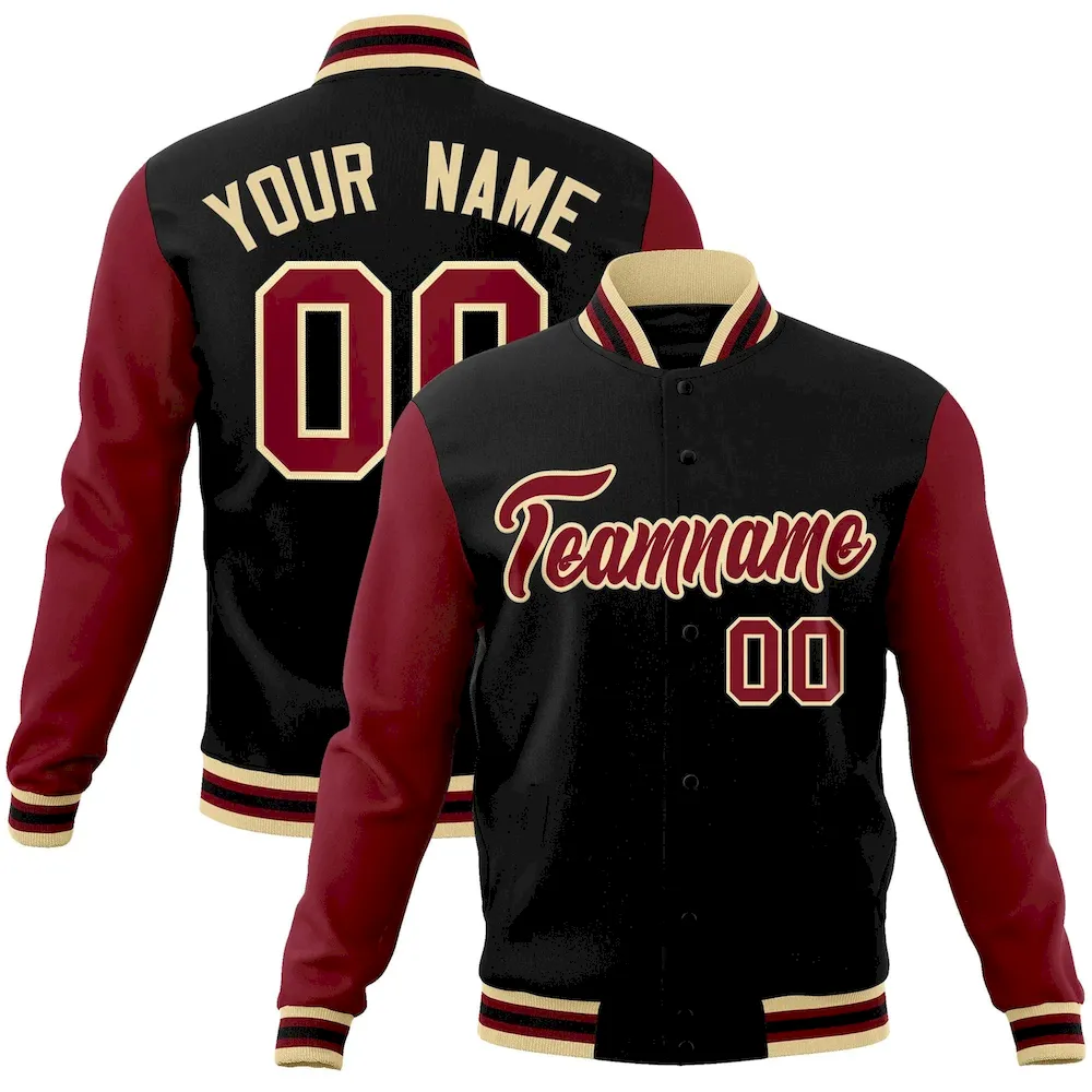 Custom Navy Red-White Classic Style Authentic Two-Button Baseball Jersey