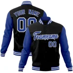 Custom Gray Royal-White Classic Style Authentic Two-Button Baseball Jersey