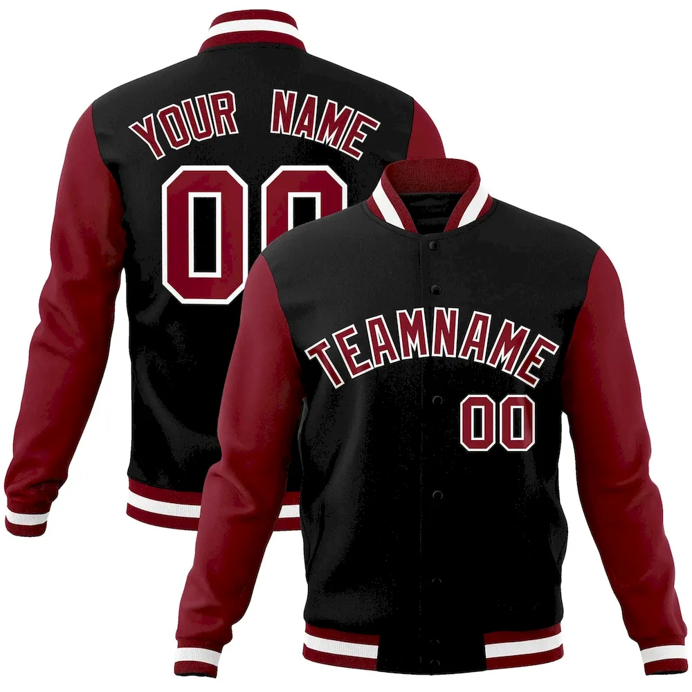 Custom White Red-Black Classic Style Authentic Two-Button Baseball Jersey