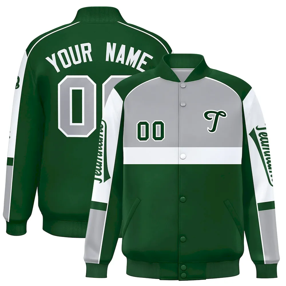 Custom Red Kelly Green-White Personalized Star Pattern Design Authentic Football Jersey