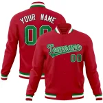 Custom White Classic Style Varsity Full-Snap Letterman Baseball Jersey