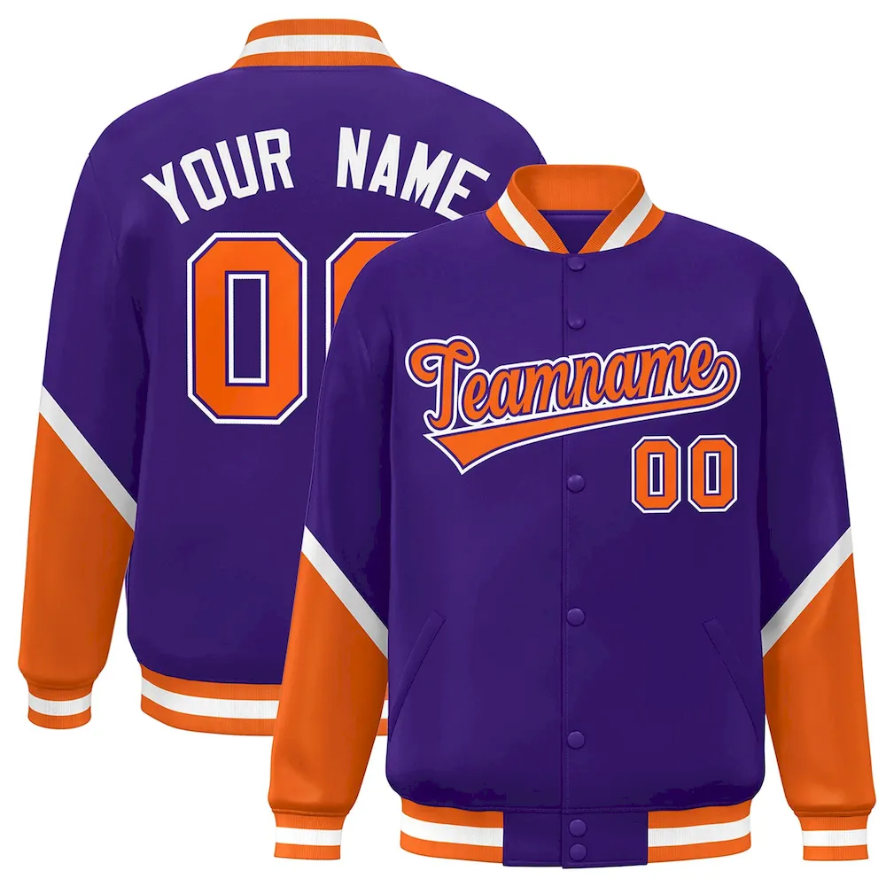 Custom Pink Purple Raglan Sleeves Blade Pattern Authentic Baseball Jersey