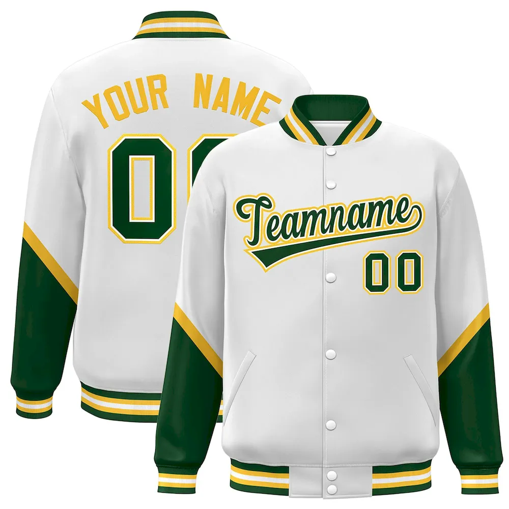 Custom White Red Personalized Raglan Sleeves Authentic Baseball Jersey