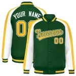 Custom Red Navy Personalized Raglan Sleeves Authentic Baseball Jersey