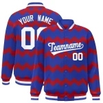 Custom Powder Blue Pink Personalized Shoulder Star Pattern Authentic Football Jersey