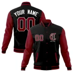 Custom Cotton Blend Full-Snap Varsity Baseball Jackets Personalized Coats