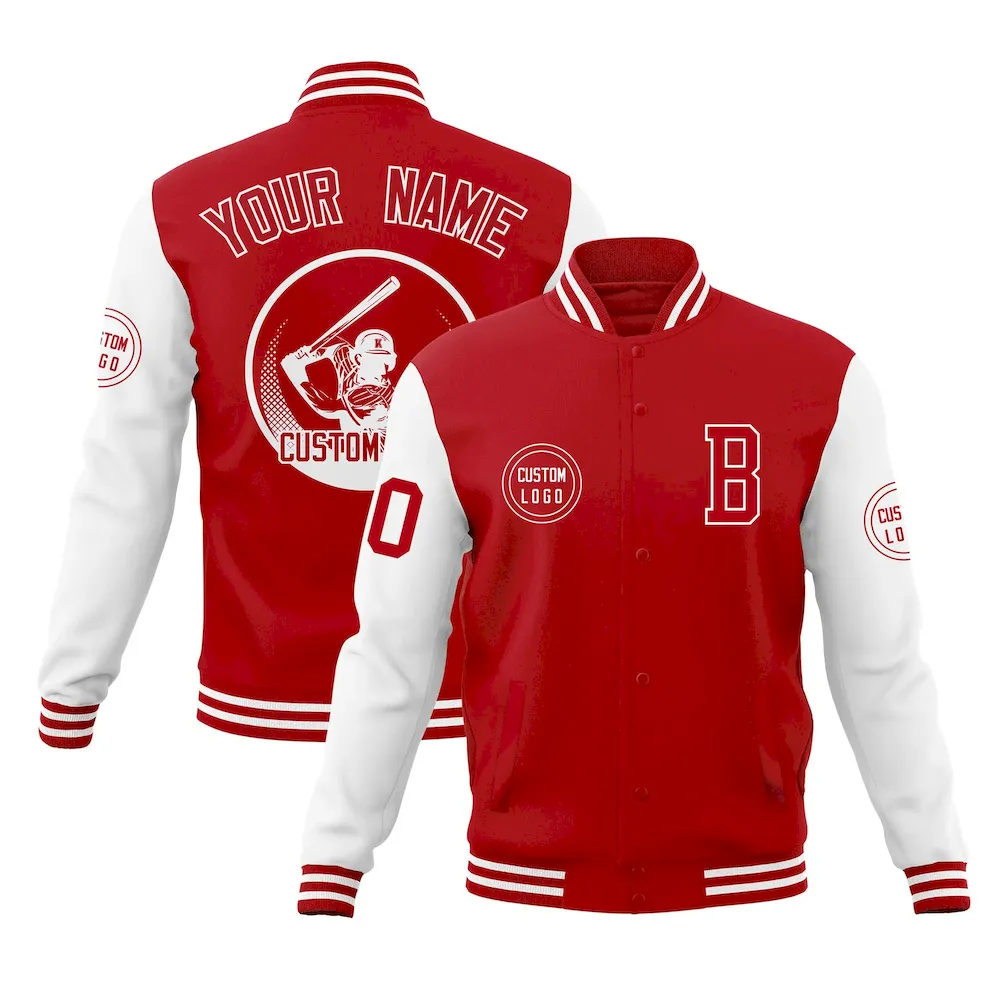 Custom Orange Aqua Raglan Sleeves Full-Snap Varsity Personalized Letterman Baseball Coats Jacket