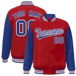 Custom Personalized Full-Snap Varsity Letterman Baseball Jacket