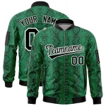 Custom Royal Kelly Green Gradient Personalized Side Pattern Authentic Football Jersey