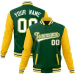 Custom Stitched Varsity Raglan Sleeves Letterman Baseball Jacket