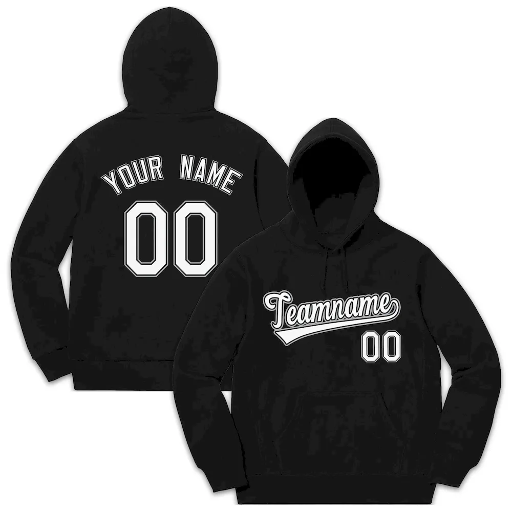 Custom Gray Black-White Sport Classic Style Sweatshirt Fashion Hoodie Uniform